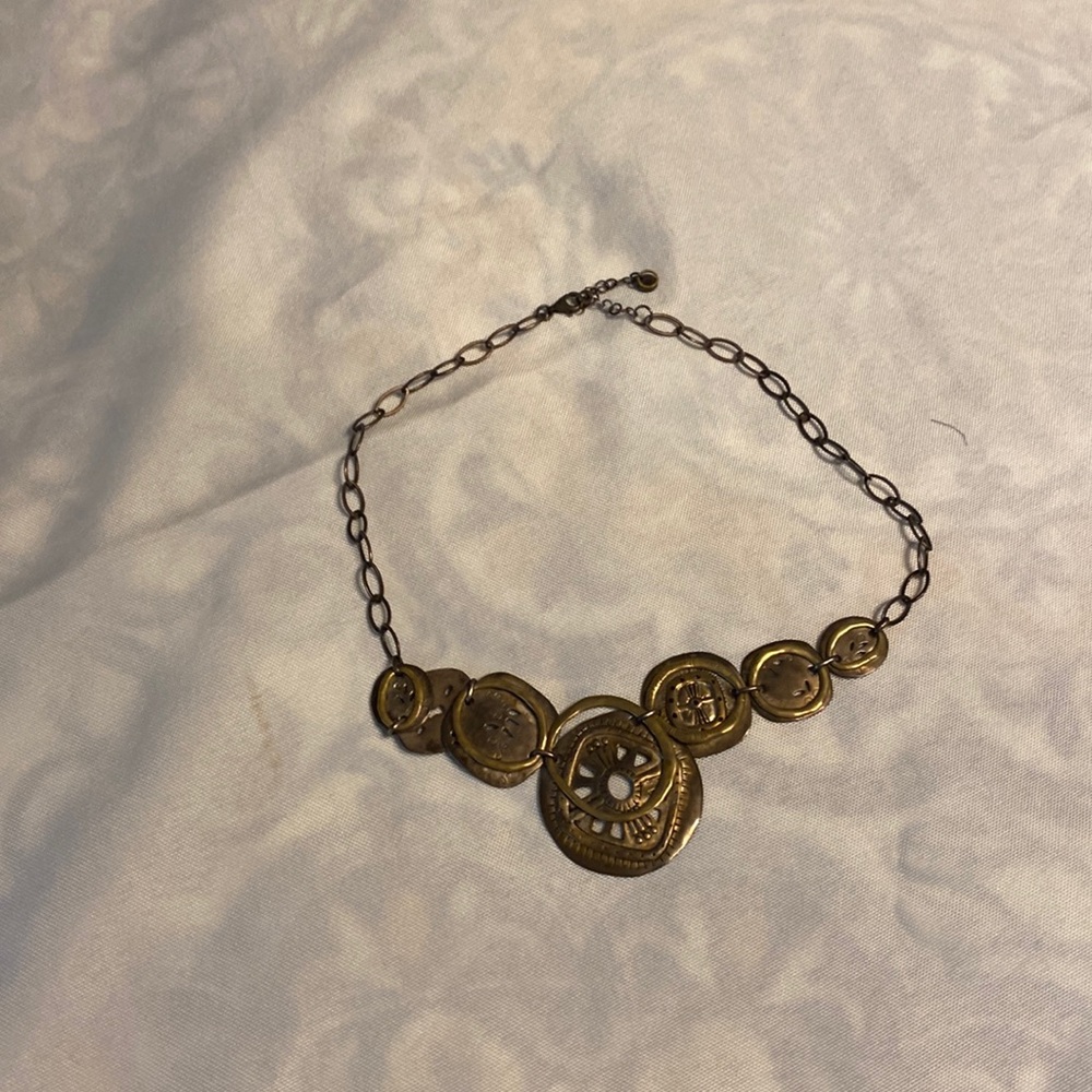 Silpada Retired antique gold necklace 19 in